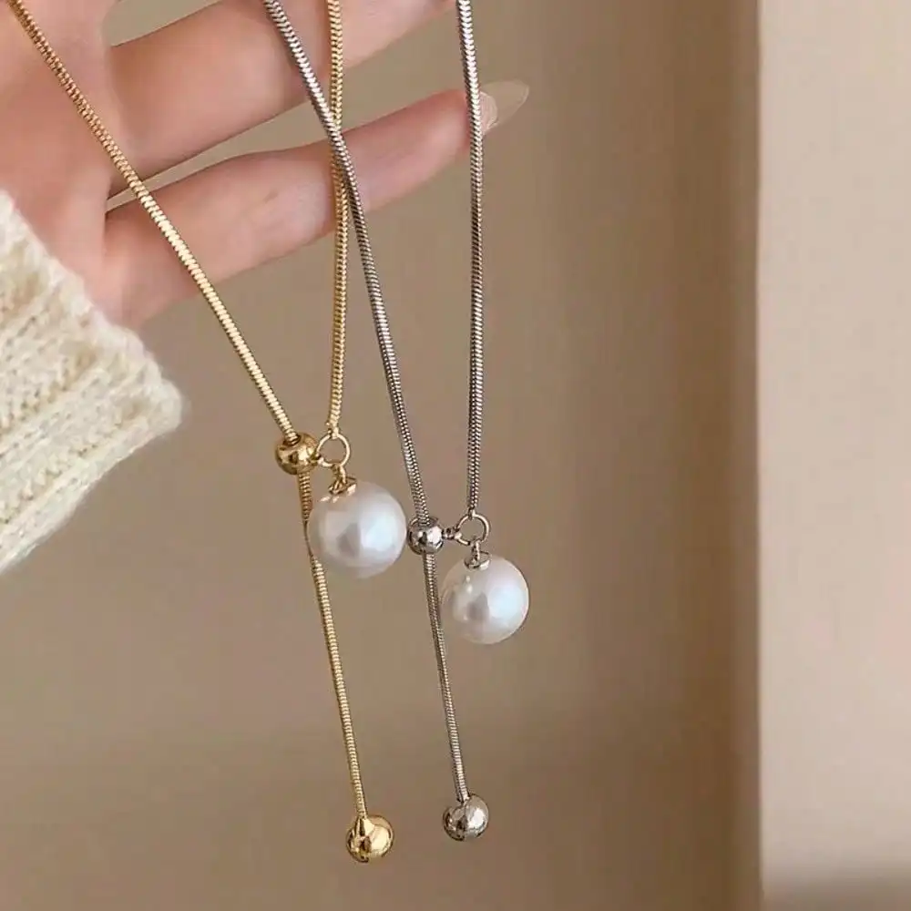 1PC New Product Pull-Out Adjustable Pearl Necklace For Women - Versatile And Simple Long-Sleeved Sweater Chain - Unique Design - Cool Style
1PC New Product Pull-Out Adjustable Pearl Necklace For Women - Versatile And Simple Long-Sleeved Sweater Chain - Unique Design - Cool Style