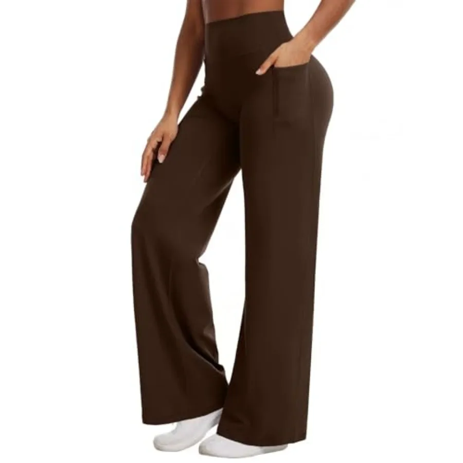 Flamgals Straight Legggs Wide Leg Yoga Pants with Pockets for Women High Waisted Hidden Scrunch Workout Pants
Flamgals Straight Legggs Wide Leg Yoga Pants with Pockets for Women High Waisted Hidden Scrunch Workout Pants