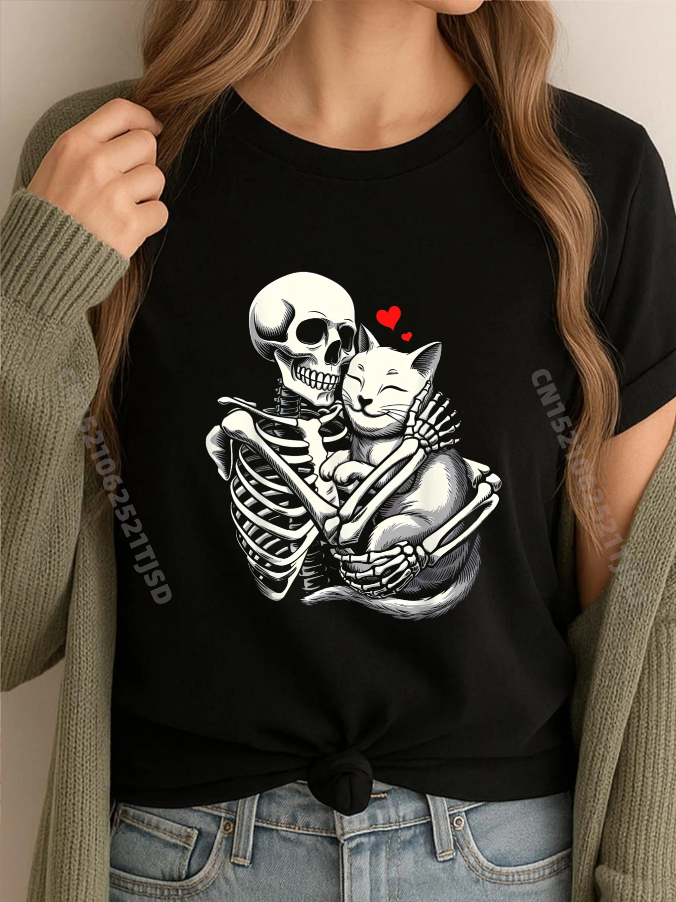 Skeleton Hugging Cat Halloween Cats Lover Cat Dad Plain T Shirts Wholesale New Year 2025 Aesthetic
Skeleton Hugging Cat Halloween Cats Lover Cat Dad Plain T Shirts Wholesale New Year 2025 Aesthetic