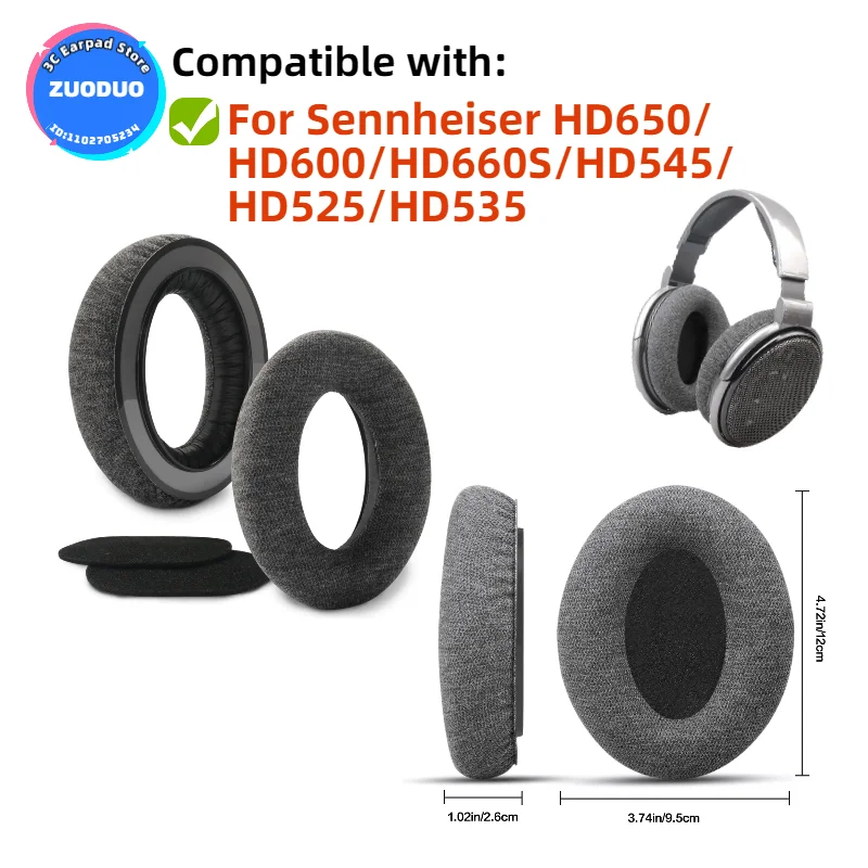 Soft Foam Protein Leather Headphone Earpads Ear Pads Compatible For Sennheiser HD650/HD600/HD660S/HD545/HD525/HD535 Headset
Soft Foam Protein Leather Headphone Earpads Ear Pads Compatible For Sennheiser HD650/HD600/HD660S/HD545/HD525/HD535 Headset