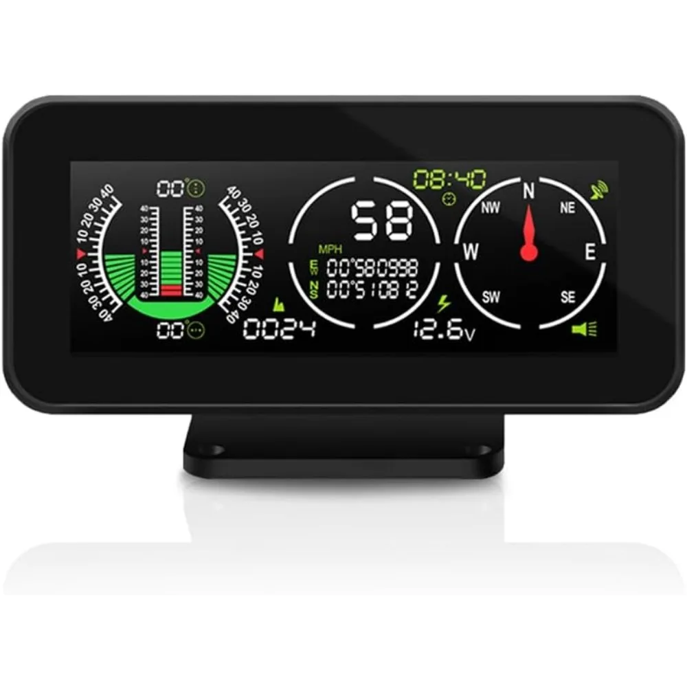 Off Road Slope Meter GPS Speedometer Compass Digital HUD Dashboard Tilt Gauge
Off Road Slope Meter GPS Speedometer Compass Digital HUD Dashboard Tilt Gauge