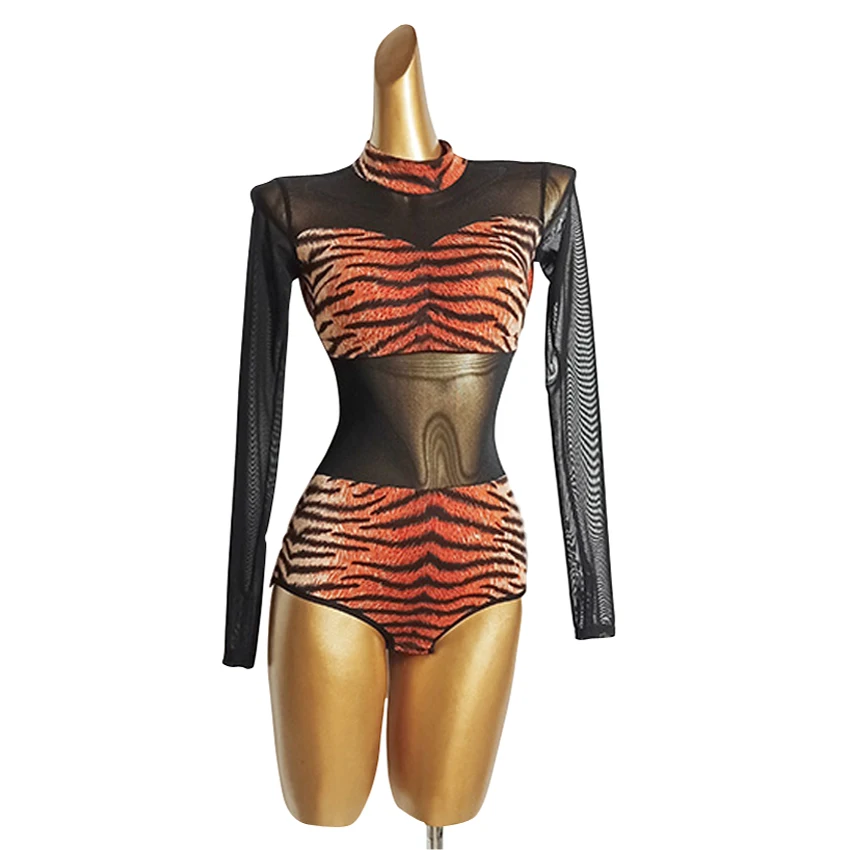 Latin Leotard Sexy Black Mesh Exercise Clothing Nightclub Outfits Standard Dance Competition Performance Stage Costume
Latin Leotard Sexy Black Mesh Exercise Clothing Nightclub Outfits Standard Dance Competition Performance Stage Costume