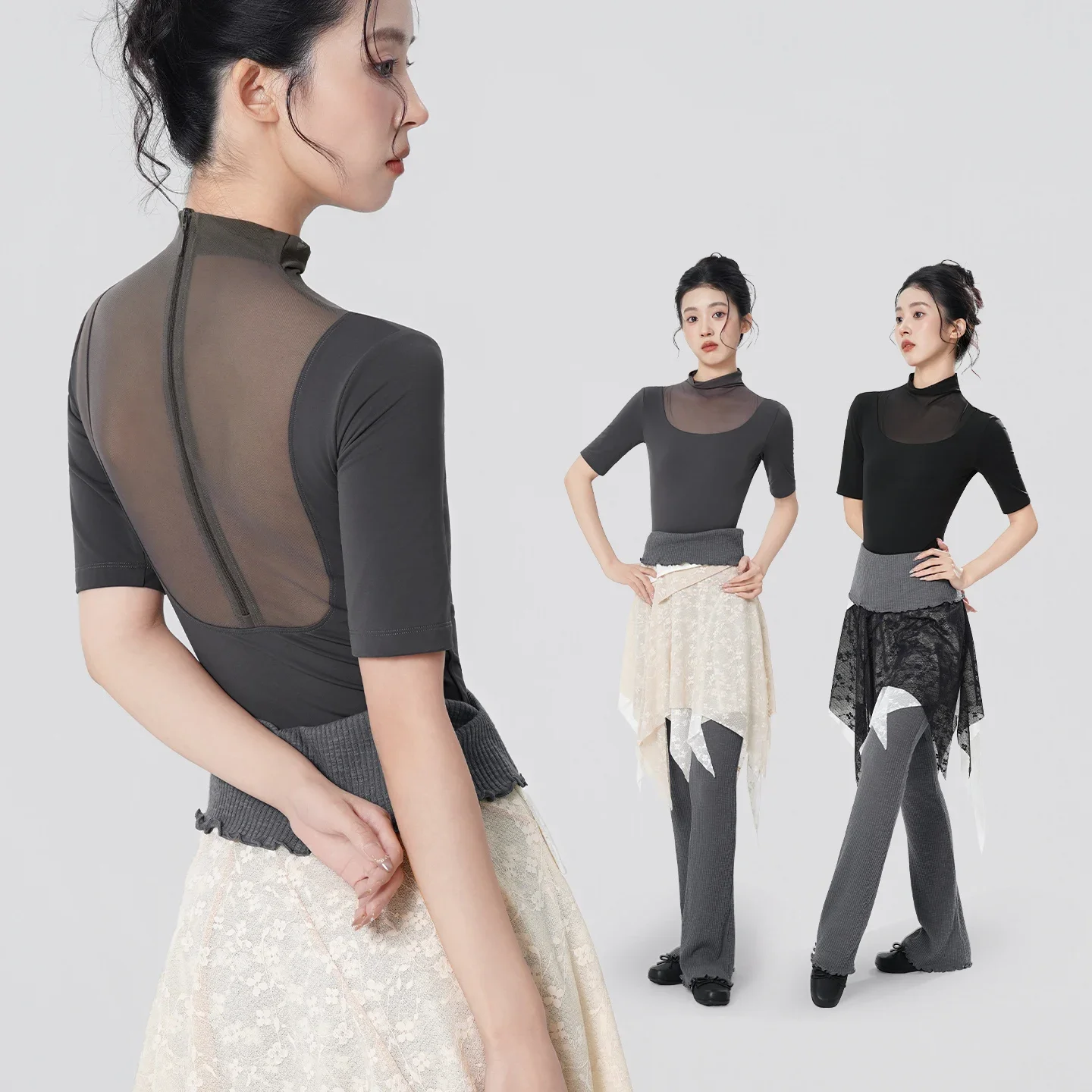 Женские балетные трико для взрослых с воротником-стойкой, сетчатые купальники с половиной рукавом, гимнастические трико на молнии, танцевальные боди, трико с открытой промежностью
Женские балетные трико для взрослых с воротником-стойкой, сетчатые купальники с половиной рукавом, гимнастические трико на молнии, танцевальные боди, трико с открытой промежностью