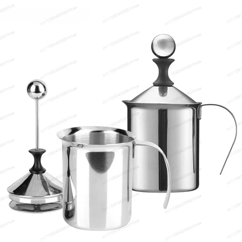Milk Frothers Stainless Double Mesh Creamer Milk Foam For Coffee Egg Beater Kitchen Tool Coffee Mixer Frother 400ML
Milk Frothers Stainless Double Mesh Creamer Milk Foam For Coffee Egg Beater Kitchen Tool Coffee Mixer Frother 400ML