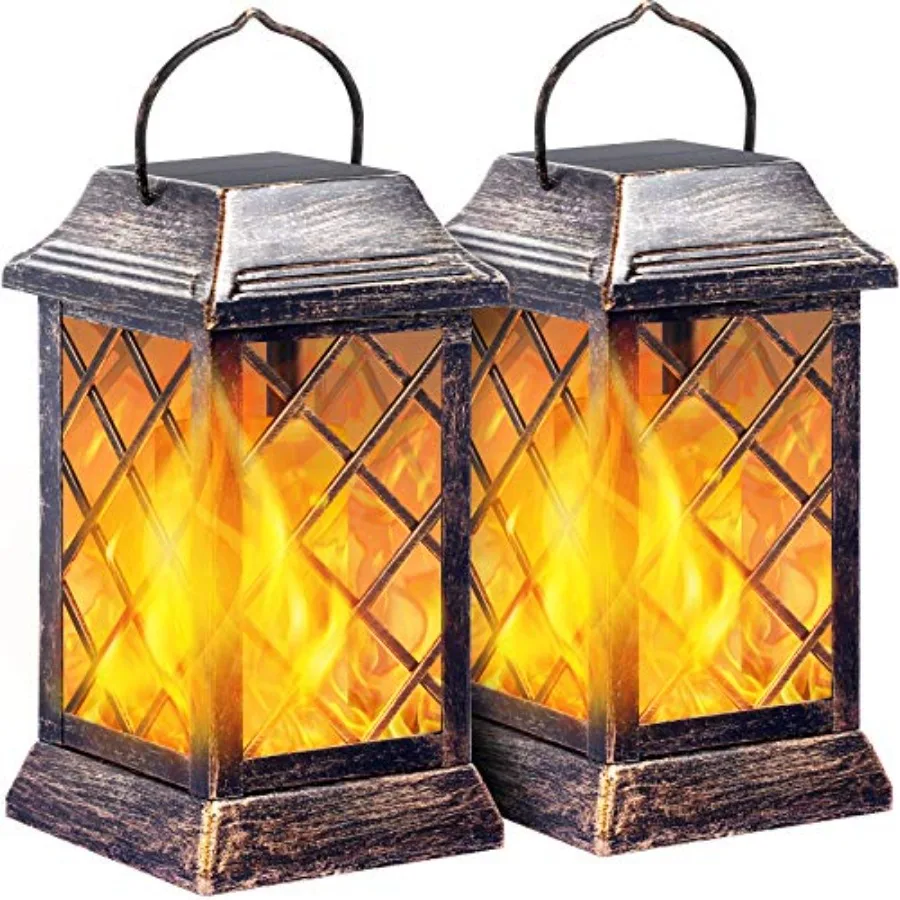 Solar Lights Outdoor Flickering Flame Metal Solar Lantern Outdoor Hanging Decorative Lanterns Heavy Duty Waterproof Umbrella De
Solar Lights Outdoor Flickering Flame Metal Solar Lantern Outdoor Hanging Decorative Lanterns Heavy Duty Waterproof Umbrella De