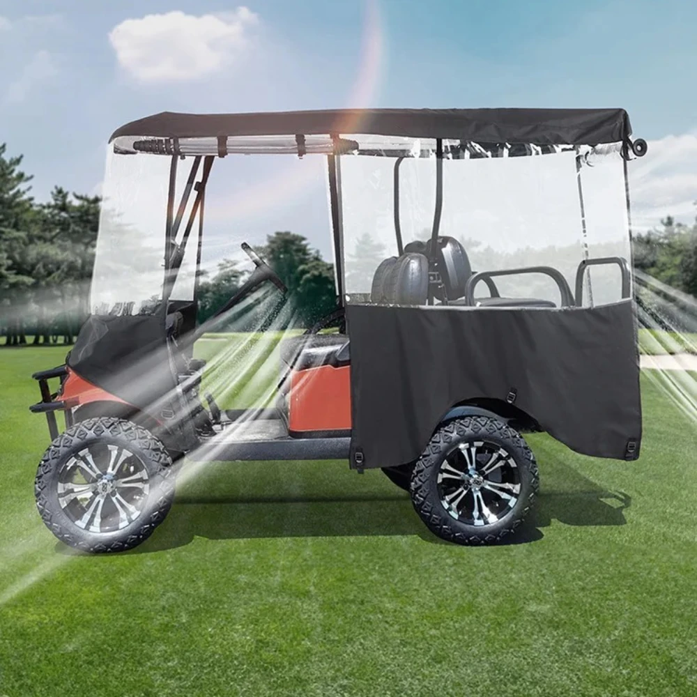 Golf Cart Waterproof Rain Cover For Club Car For EZGO For Drive Roll-Up Dual Zipper Door PVC Enclosure 600D 2+2/4-seater 89IN
Golf Cart Waterproof Rain Cover For Club Car For EZGO For Drive Roll-Up Dual Zipper Door PVC Enclosure 600D 2+2/4-seater 89IN