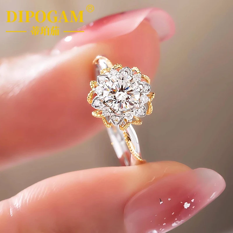 S925 Sterling Silver Rose Gold Flower Cut 1Ct Lab Grown Gemstone Ring For Women Luxury Wedding Engagement Promise Bridal Jewelry
S925 Sterling Silver Rose Gold Flower Cut 1Ct Lab Grown Gemstone Ring For Women Luxury Wedding Engagement Promise Bridal Jewelry