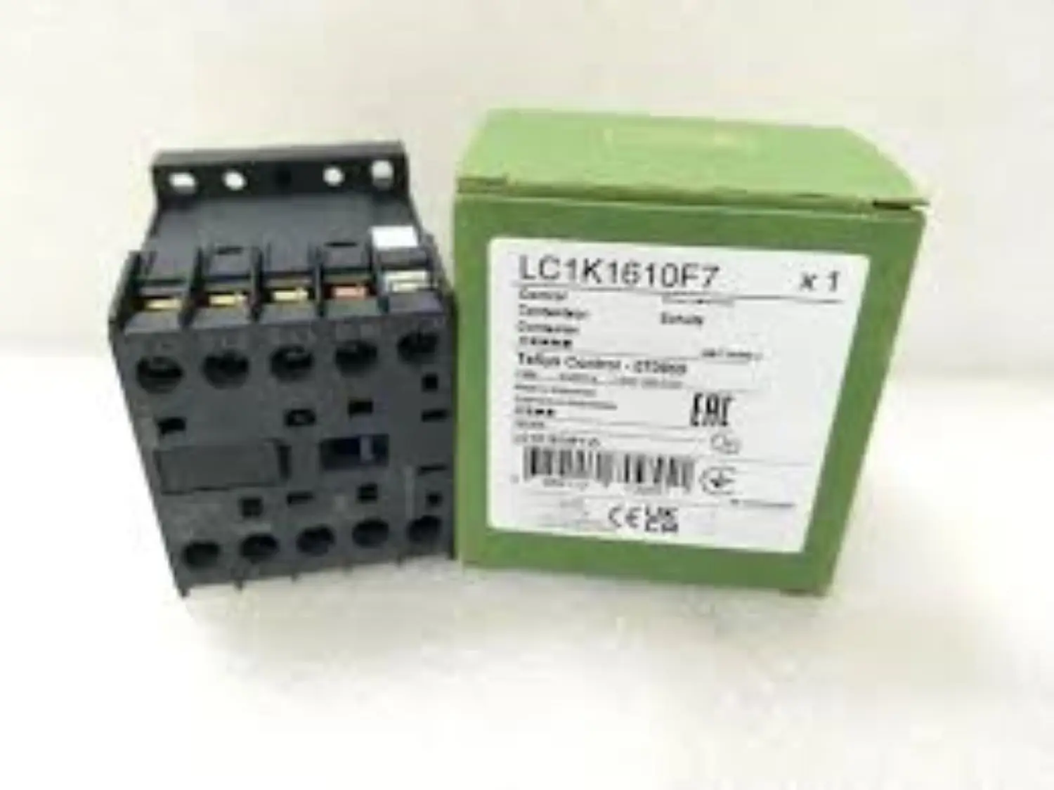 LC1K1610F7 LC7K1610F7 TeSys K contactor - 3P - AC-3 = 440 V 16 A - 1 NO aux. - 110 V AC coil
LC1K1610F7 LC7K1610F7 TeSys K contactor - 3P - AC-3 = 440 V 16 A - 1 NO aux. - 110 V AC coil