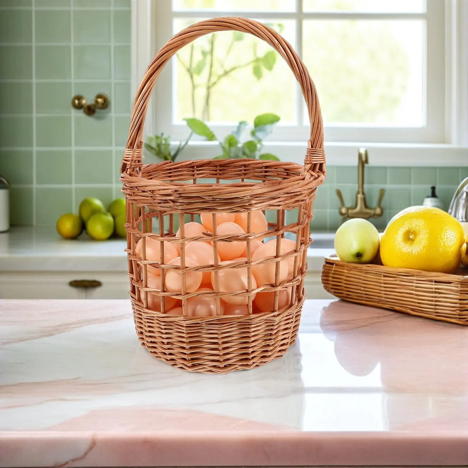 Плетеная корзина для яиц из ивы с ручкой, в деревенском стиле, портативная, для сбора яиц, для хранения на кухне, декоративная, вентилируемая подставка
Плетеная корзина для яиц из ивы с ручкой, в деревенском стиле, портативная, для сбора яиц, для хранения на кухне, декоративная, вентилируемая подставка