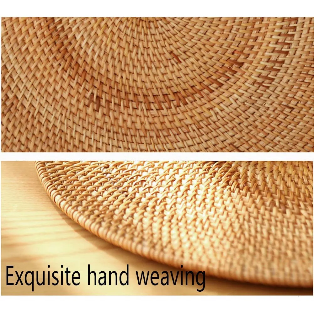 AS94-2X Rattan Woven Placemats Oval Round Table Mats Non Slip Heat Resistant Place Mat Natural Multipurpose Placemat 30X40cm
AS94-2X Rattan Woven Placemats Oval Round Table Mats Non Slip Heat Resistant Place Mat Natural Multipurpose Placemat 30X40cm
