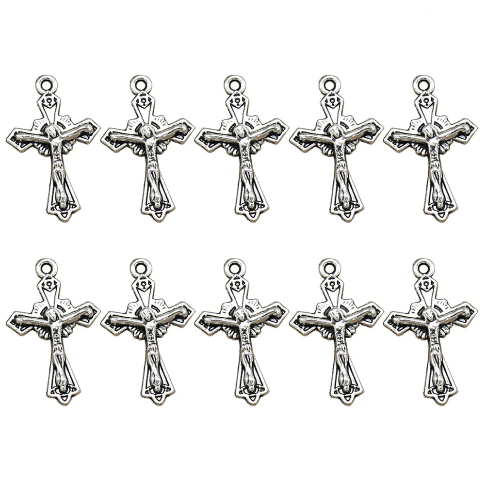 20pcs Alloy Crucifix Pendant Delicate Charms DIY Jewelry Making Accessories for Necklace Bracelet ( Silver)
20pcs Alloy Crucifix Pendant Delicate Charms DIY Jewelry Making Accessories for Necklace Bracelet ( Silver)