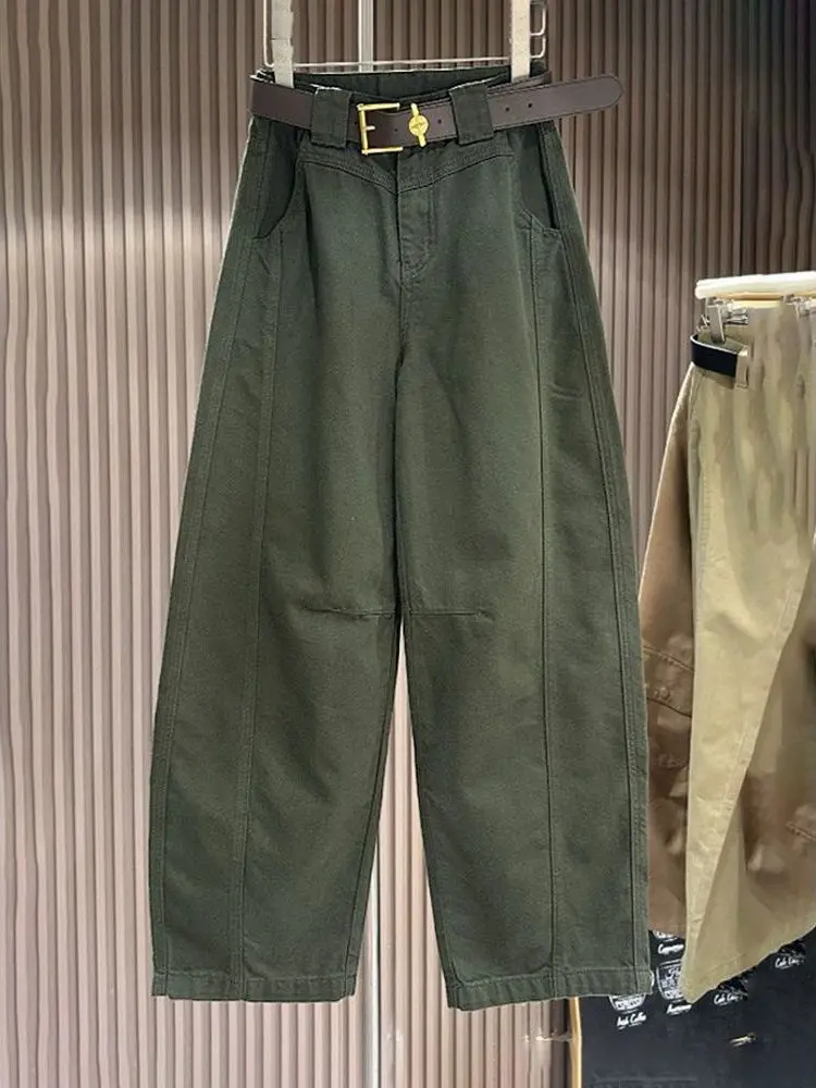 High Waist Casual Denim Workwear Pants Women's Fall New Style Loose Straight Leg Knife Pants Versatile Loose Wide Leg Long Pants
High Waist Casual Denim Workwear Pants Women's Fall New Style Loose Straight Leg Knife Pants Versatile Loose Wide Leg Long Pants