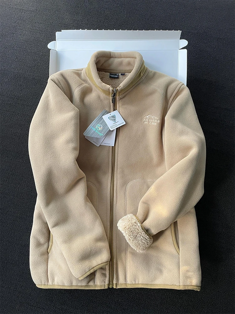 Khaki Fce Lined Thiened Hooded Jaet Men's Warmth Outerwear Cardigan Sweatirt Casual Winter Coat for Youth
Khaki Fce Lined Thiened Hooded Jaet Men's Warmth Outerwear Cardigan Sweatirt Casual Winter Coat for Youth