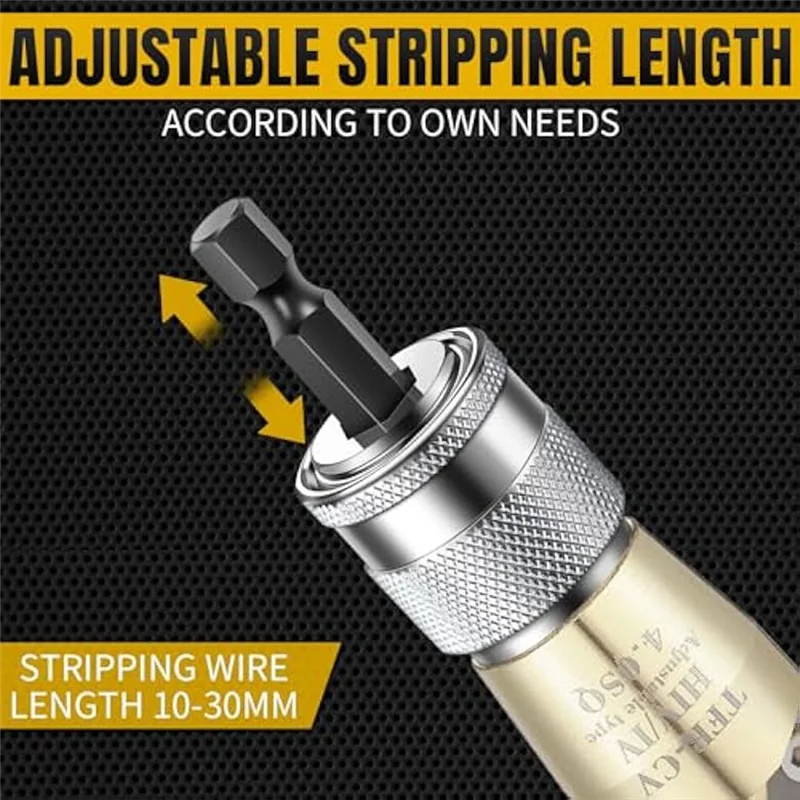2Pcs Wire Stripper For Drill, Electrical Wire Twister, Power Drill Wire Stripper Cutter Tool
2Pcs Wire Stripper For Drill, Electrical Wire Twister, Power Drill Wire Stripper Cutter Tool