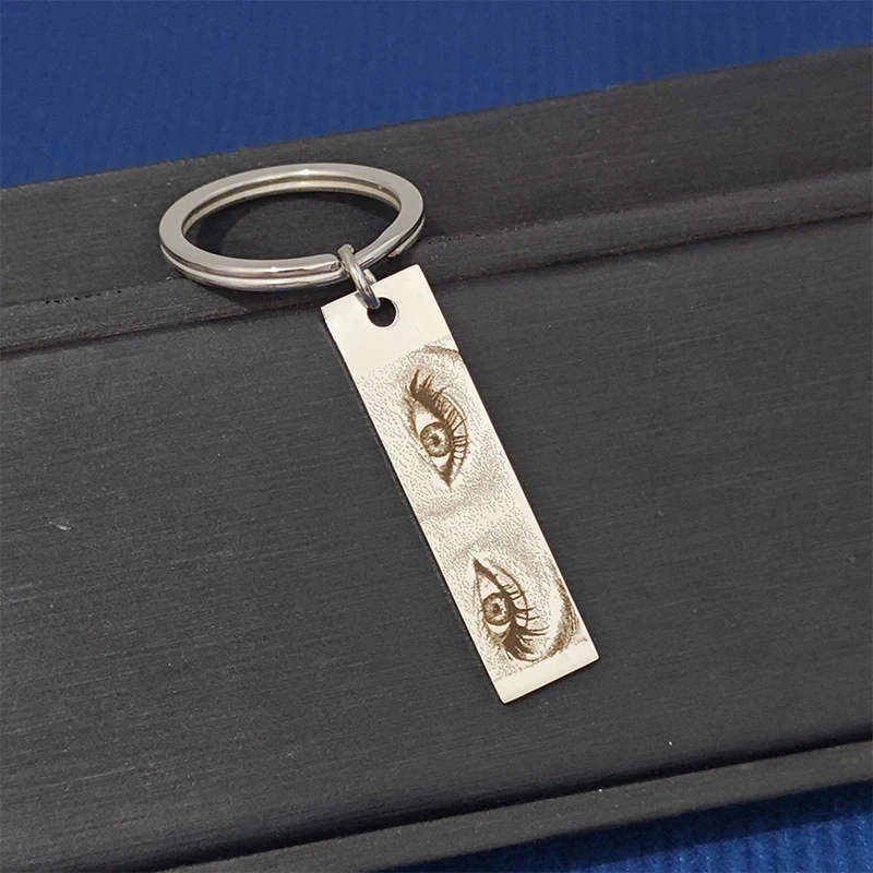 Personalized Custom Laser Engraved Eyes Photo Valentine's Day Pendant Key Chain Stainless Steel Birthday Key Ring Jewelry Gifts
Personalized Custom Laser Engraved Eyes Photo Valentine's Day Pendant Key Chain Stainless Steel Birthday Key Ring Jewelry Gifts