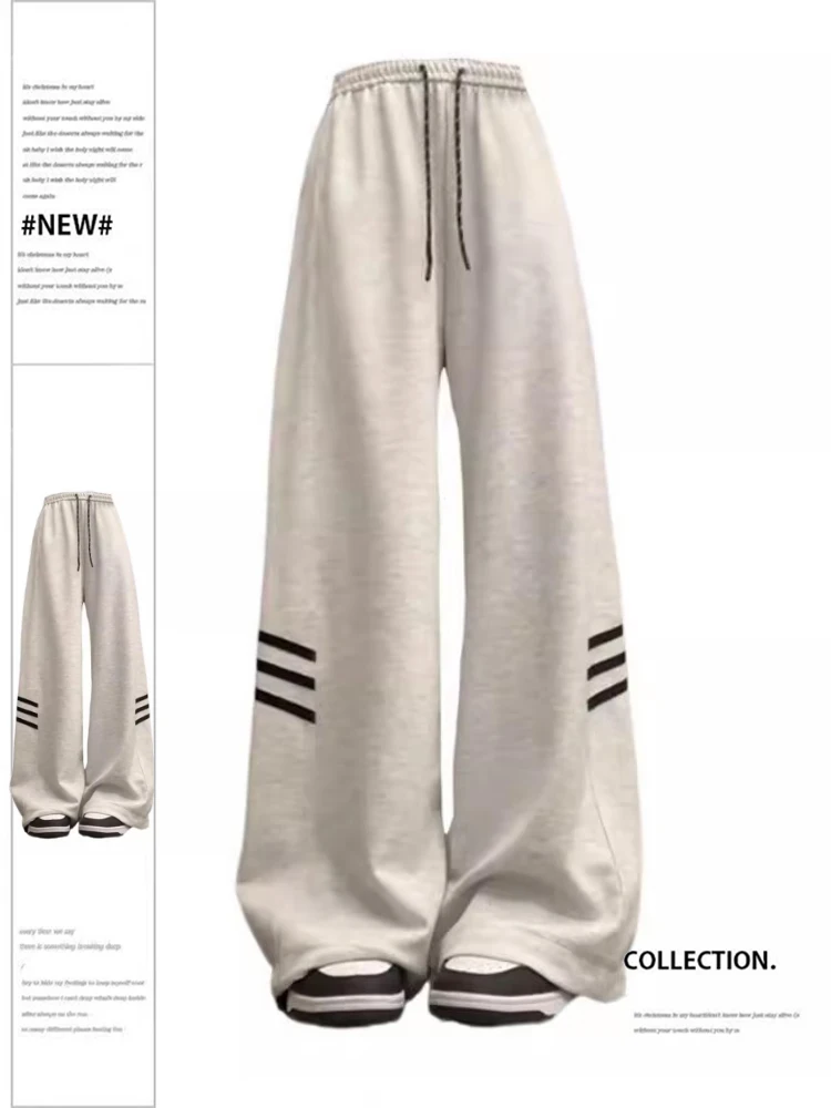 Women's Grey Sweatpants Y2k 90s Aesthetic Streetwear High Waist Baggy Trousers Harajuku Wide Pants Jogger Vintage 2000s Clothes
Women's Grey Sweatpants Y2k 90s Aesthetic Streetwear High Waist Baggy Trousers Harajuku Wide Pants Jogger Vintage 2000s Clothes
