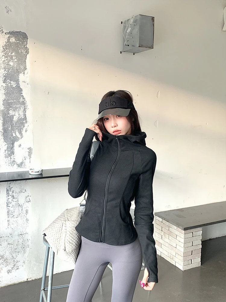 MosesQueen Black Hoodie Jacket Women's Autumn Winter New Waist-cinching Slimming Long Sleeve Top Warm Commute Style Short Coat
MosesQueen Black Hoodie Jacket Women's Autumn Winter New Waist-cinching Slimming Long Sleeve Top Warm Commute Style Short Coat