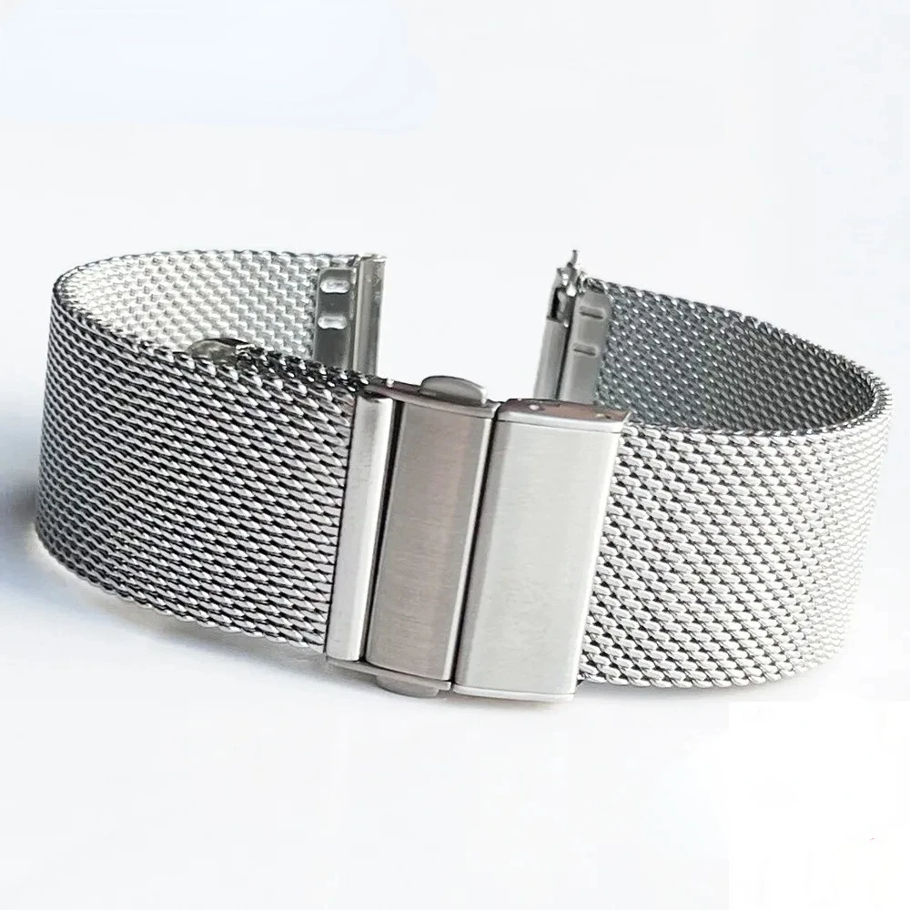 16mm 18mm 20mm 22mm Quick Release Mesh Milanese Loop Watch Band Stainless Steel Metal Folding Buckle Wrist Strap Accessories
16mm 18mm 20mm 22mm Quick Release Mesh Milanese Loop Watch Band Stainless Steel Metal Folding Buckle Wrist Strap Accessories