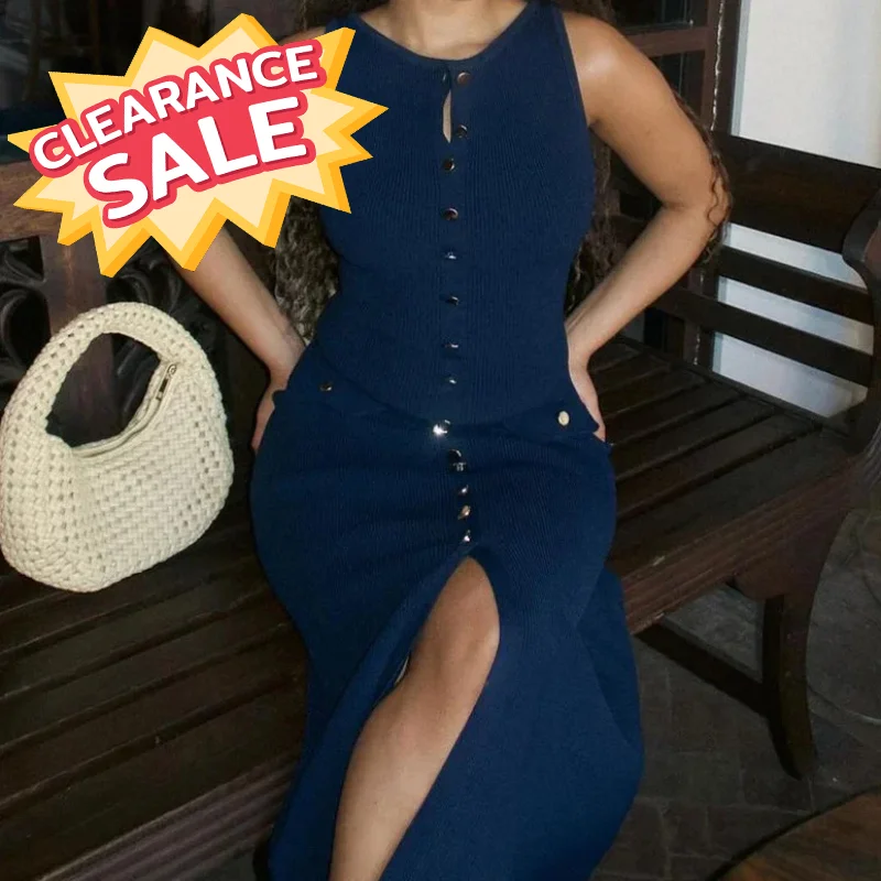 Women's Clothing Collection Fashion Sleeveless Knitted Maxi Dress Long Sleeved Shirt Shorts Pant Set End of Year Clearance
Women's Clothing Collection Fashion Sleeveless Knitted Maxi Dress Long Sleeved Shirt Shorts Pant Set End of Year Clearance