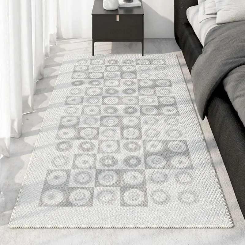 Black and White Checkered Rug, Vintage European Style Carpet for Bedroom, Living Room, Sofa, and Coffee Table
Black and White Checkered Rug, Vintage European Style Carpet for Bedroom, Living Room, Sofa, and Coffee Table