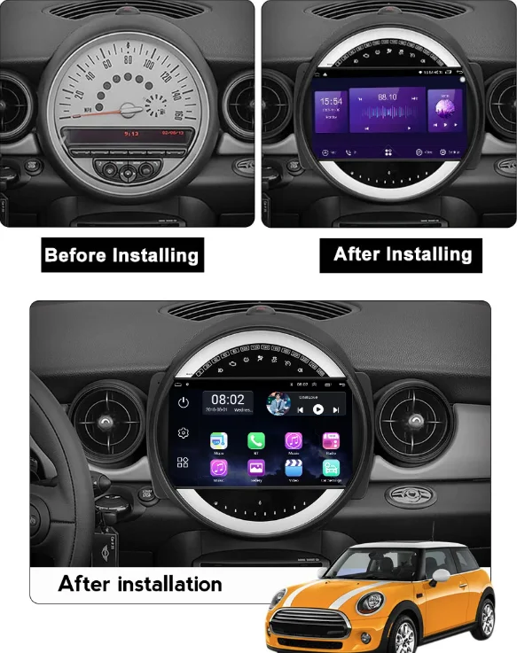 9-дюймовый Android 13.0 2 ГБ + 32 ГБ для BMW MINI Cooper R56 R60 2007-2014 Автомобильный GPS-навигатор Мультимедийный плеер Радиолента Головное устройство
9-дюймовый Android 13.0 2 ГБ + 32 ГБ для BMW MINI Cooper R56 R60 2007-2014 Автомобильный GPS-навигатор Мультимедийный плеер Радиолента Головное устройство