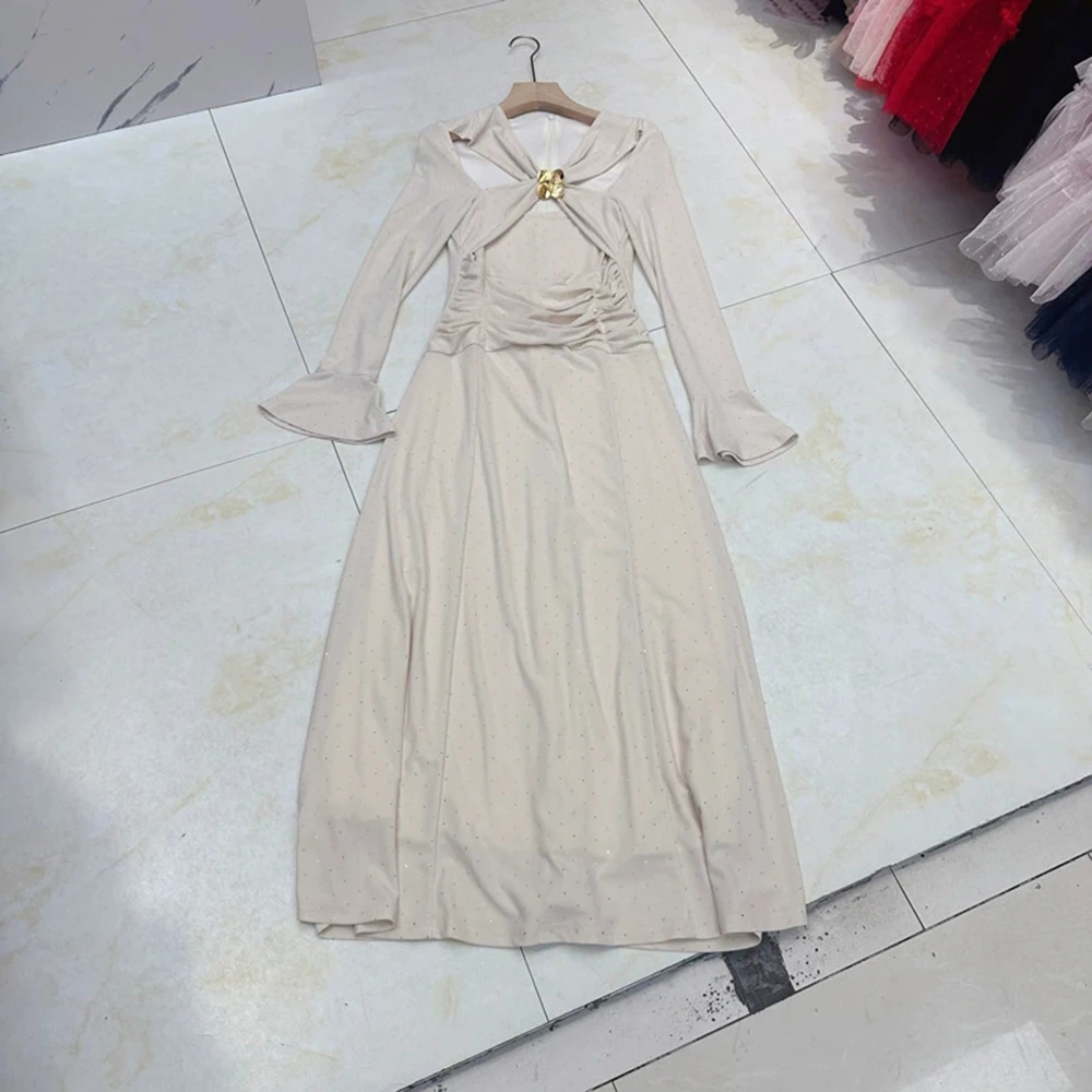 European and American high-end evening dress long skirt trumpet long sleeve heavy hot diamond waist dress-GZXX368
European and American high-end evening dress long skirt trumpet long sleeve heavy hot diamond waist dress-GZXX368