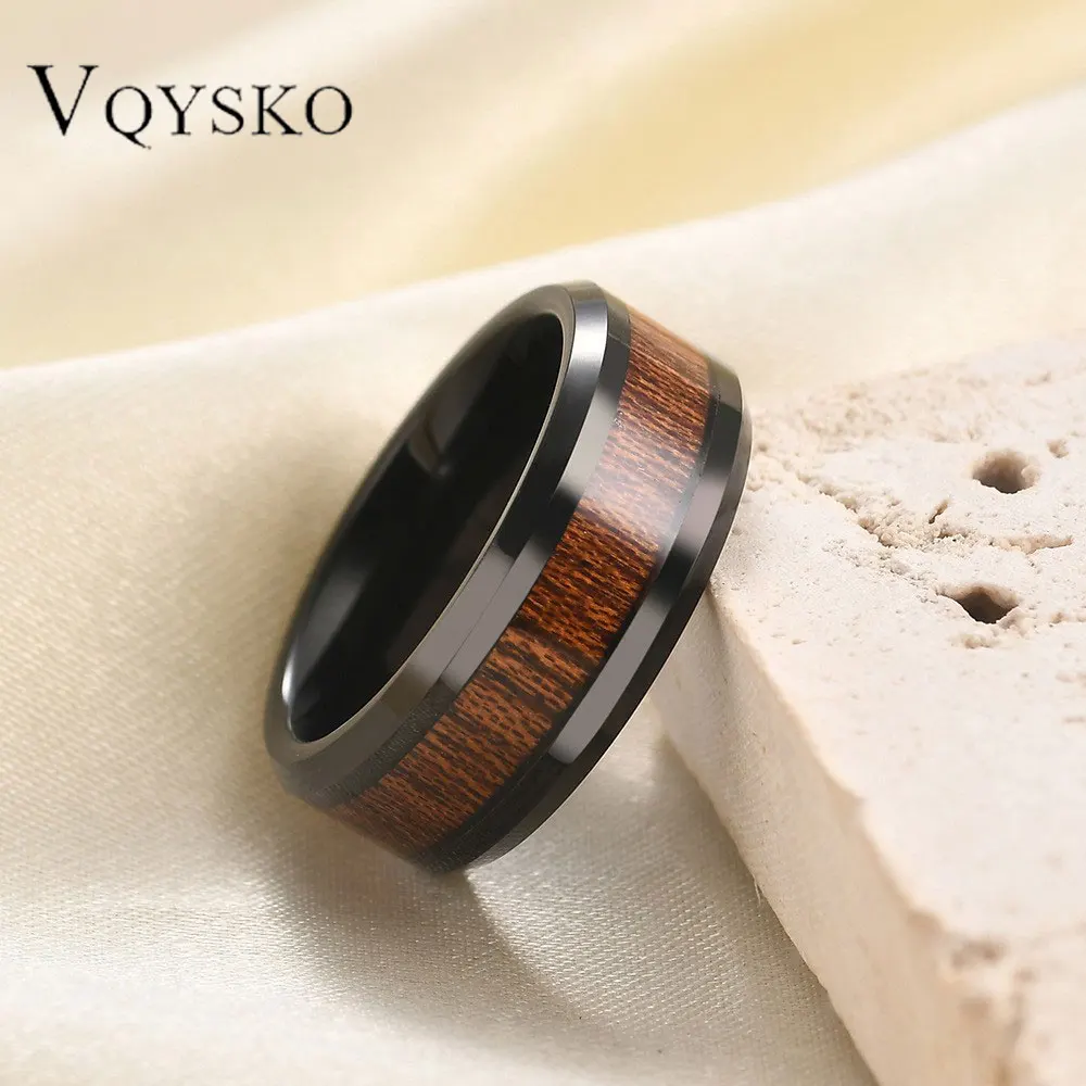 VQYSKO 8MM Brown Box Elder Wood Stainless Steel Wedding Band Mens Wedding Ring Wooden Ring Men Women Gift Jewelry
VQYSKO 8MM Brown Box Elder Wood Stainless Steel Wedding Band Mens Wedding Ring Wooden Ring Men Women Gift Jewelry 