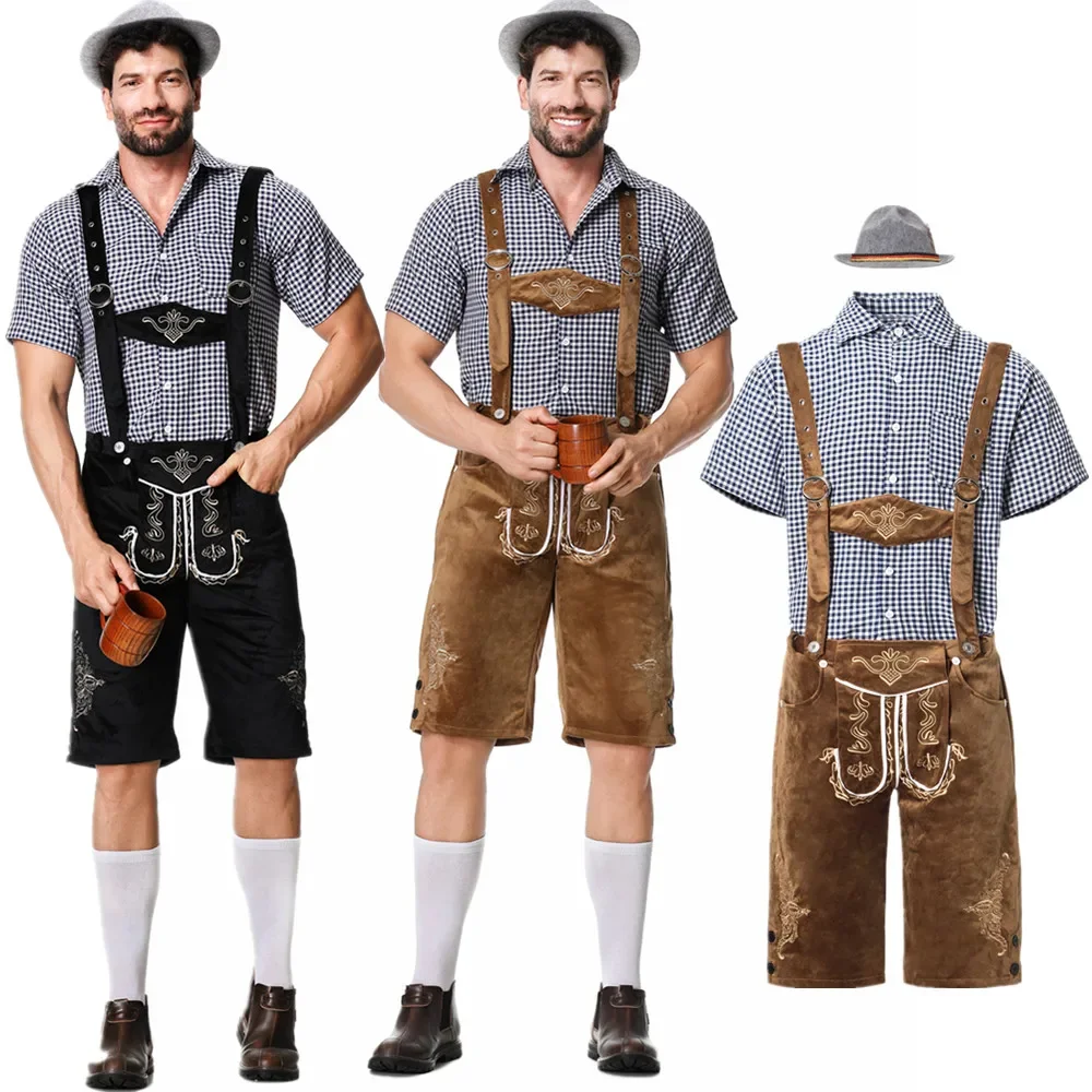 Male Oktoberfest Lederhosen Costume German Bavarian Festival Beer Men's Clothing Cosplay Halloween Party Outfit
Male Oktoberfest Lederhosen Costume German Bavarian Festival Beer Men's Clothing Cosplay Halloween Party Outfit