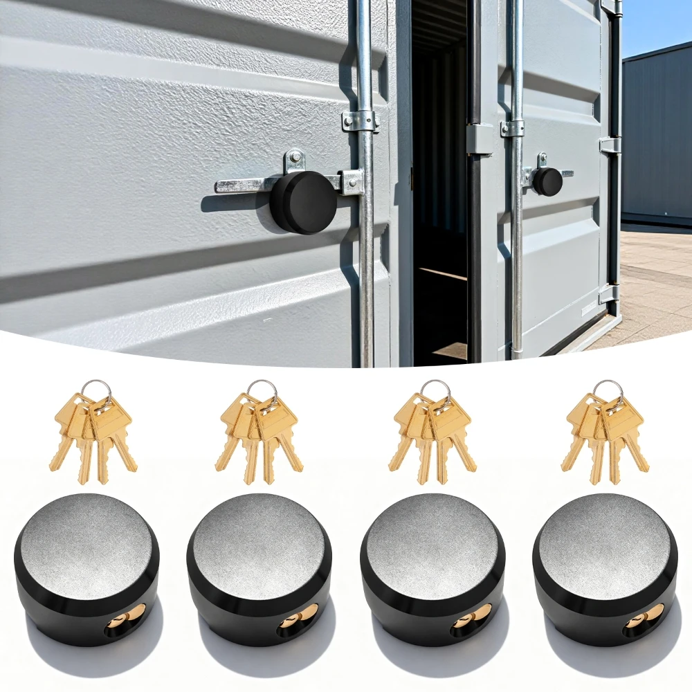 4Pcs 5# Steel Hockey Puck Lock Trailer Door Reinforced Hidden Shackle Lock 73mm Heavy Duty Warehouse Padlocks with Keys
4Pcs 5# Steel Hockey Puck Lock Trailer Door Reinforced Hidden Shackle Lock 73mm Heavy Duty Warehouse Padlocks with Keys