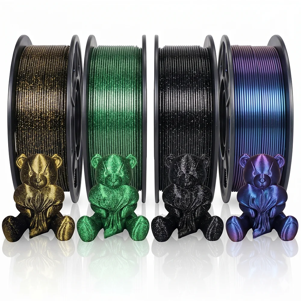 3D Printer Filament Galaxy PLA Filament 1.75mm, 250g*4pack, 3D Printing Filament, Multi Color Filament Glitter
3D Printer Filament Galaxy PLA Filament 1.75mm, 250g*4pack, 3D Printing Filament, Multi Color Filament Glitter