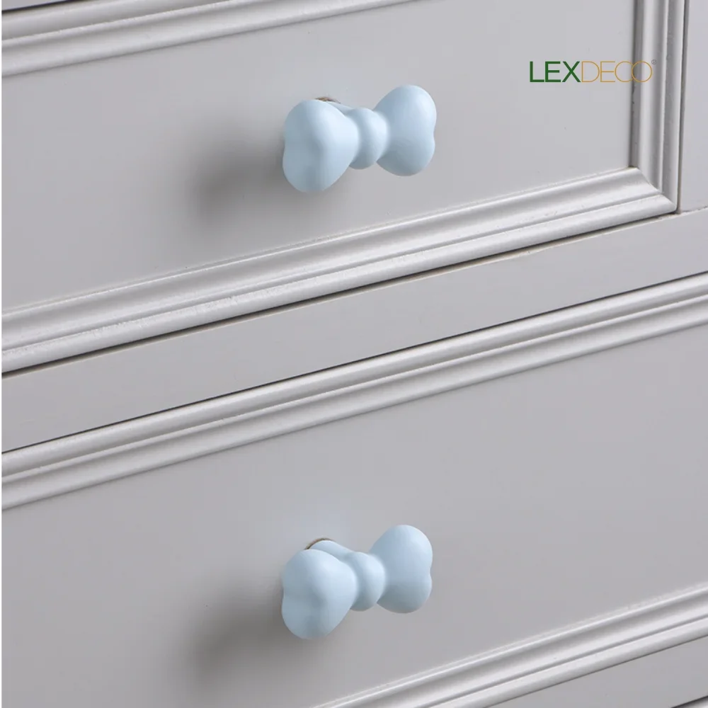 LEXDECO 2Counts Ceramic Furniture Handles Modern Single Hole Cabinet Drawer Knobs for Children's room Kitchen Cupboard Door Pull
LEXDECO 2Counts Ceramic Furniture Handles Modern Single Hole Cabinet Drawer Knobs for Children's room Kitchen Cupboard Door Pull