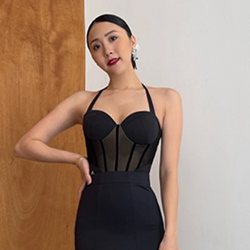 Sexy Backless Waltz Ballroom Dance Bodysuit For 2025 Women Dancing Sling Tops Double Dance Party Tops Cheerleader Costume XH2427
Sexy Backless Waltz Ballroom Dance Bodysuit For 2025 Women Dancing Sling Tops Double Dance Party Tops Cheerleader Costume XH2427