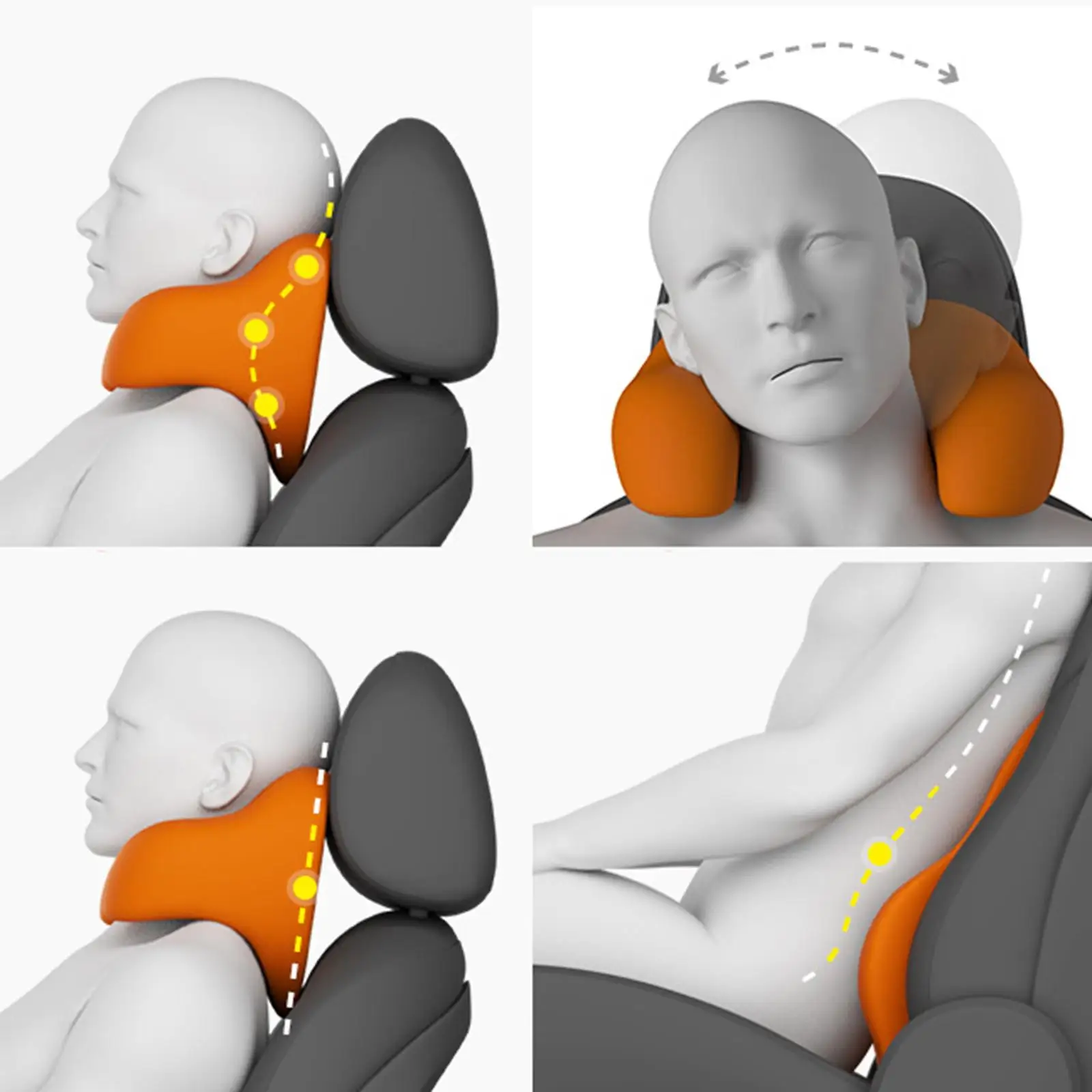 -Shaped Pillow Detachable Comfortable Seat Headrest Neck Pillow Support Solution
-Shaped Pillow Detachable Comfortable Seat Headrest Neck Pillow Support Solution