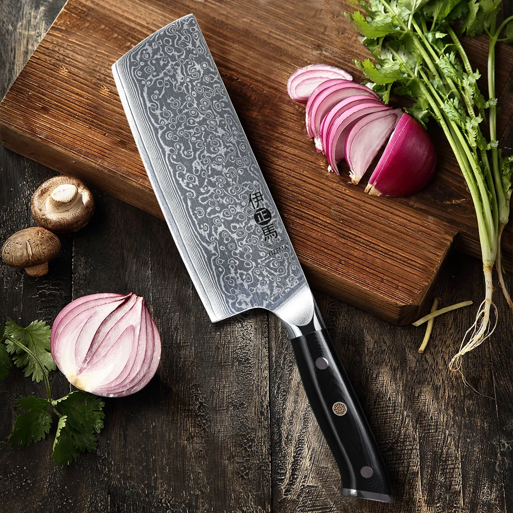 YIZEMA 7" Nakiri Chef Knife Japanese 67 Layer Damascus Steel Professional Kitchen Knives Sharp Fish Meat Cleaver Vegetable Knife
YIZEMA 7" Nakiri Chef Knife Japanese 67 Layer Damascus Steel Professional Kitchen Knives Sharp Fish Meat Cleaver Vegetable Knife