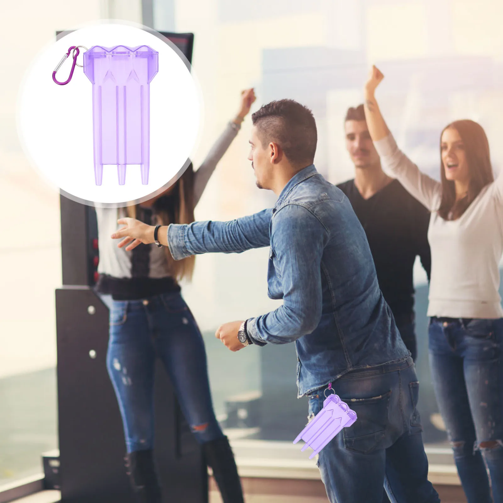 Four-Edged Dart Storage Box Portable Lightweight Hard Case with Carabiner for Outdoor Steel Carrying Organizer Plastic
Four-Edged Dart Storage Box Portable Lightweight Hard Case with Carabiner for Outdoor Steel Carrying Organizer Plastic