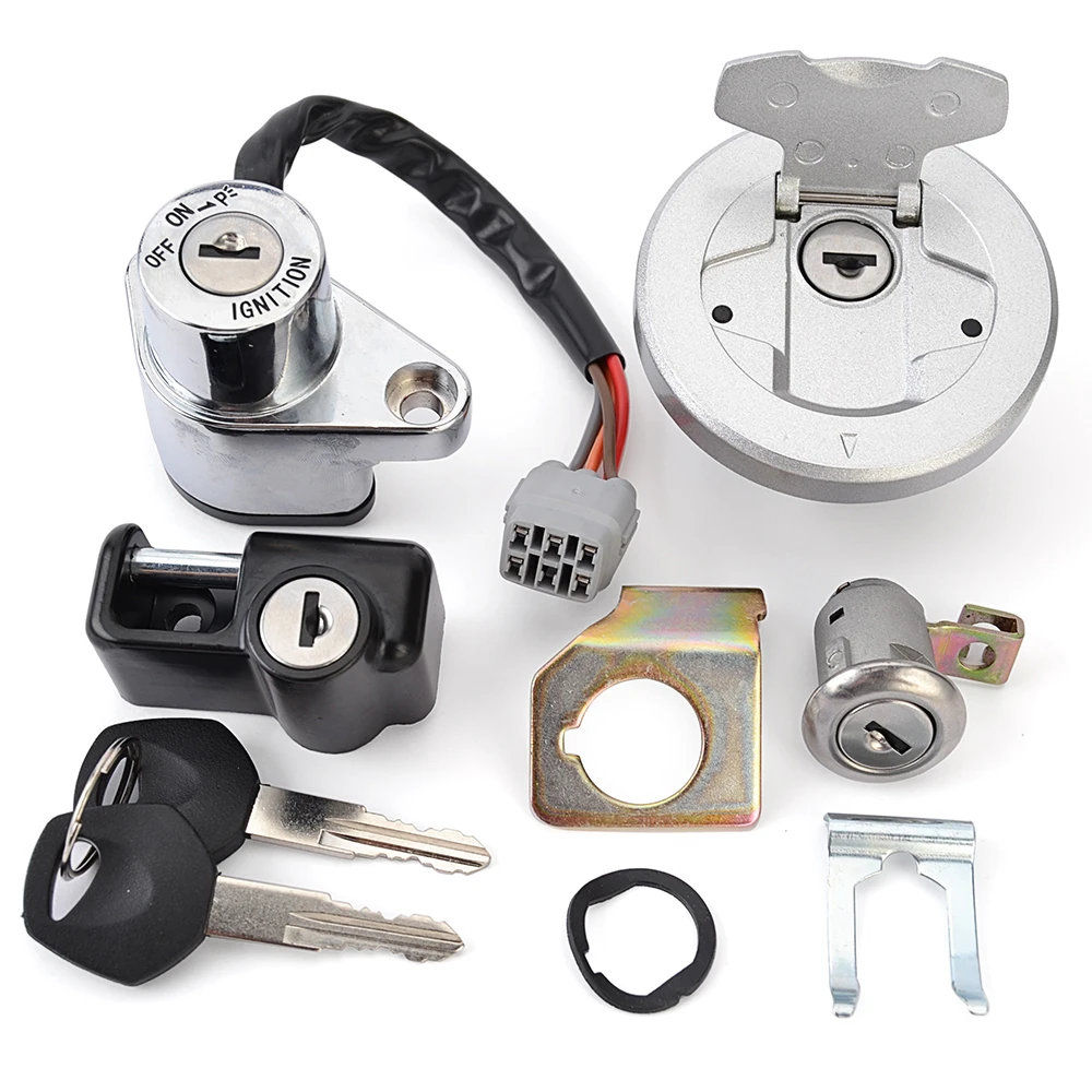 Ignition Switch Fuel Gas Cap Seat Lock Set for Suzuki 37000-48Y10 37000-50810 37000-49890 37000-49891 37000-48891 37000-48890
Ignition Switch Fuel Gas Cap Seat Lock Set for Suzuki 37000-48Y10 37000-50810 37000-49890 37000-49891 37000-48891 37000-48890