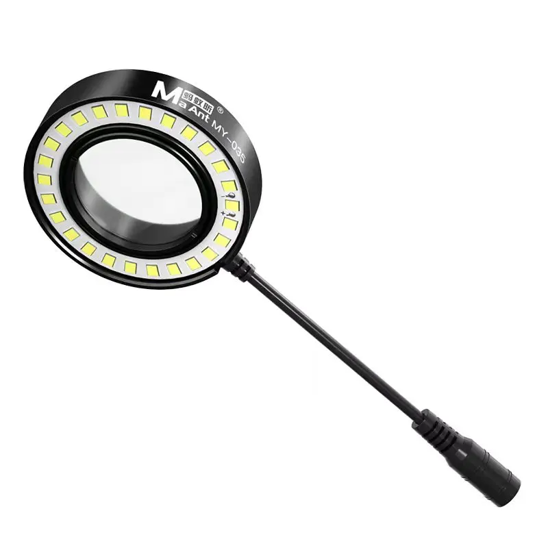 Maant MY-035 LED Microscope, Aluminum Alloy Ring Lamp, Dustproof Oil Proof Smoke Prevention, Lighting Light Source, 45mm, 26LED
Maant MY-035 LED Microscope, Aluminum Alloy Ring Lamp, Dustproof Oil Proof Smoke Prevention, Lighting Light Source, 45mm, 26LED
