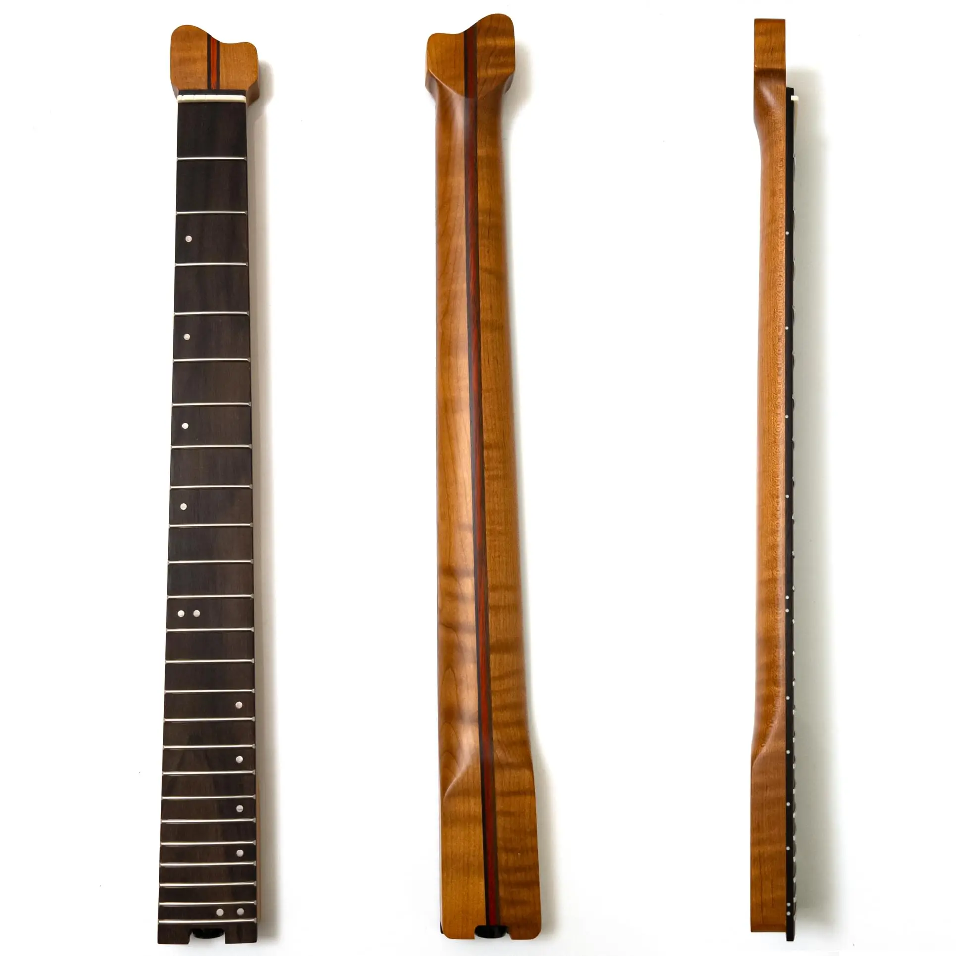 Headless Guitar Neck 24 Frets – 5 Piece Roasted Flame Maple Headless Guitar Neck For Most Custom Headless Guitars
Headless Guitar Neck 24 Frets – 5 Piece Roasted Flame Maple Headless Guitar Neck For Most Custom Headless Guitars