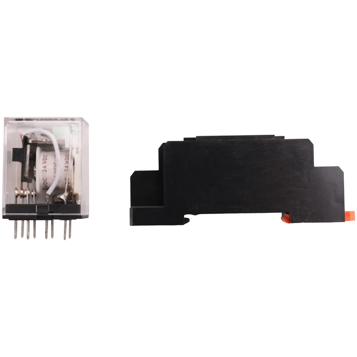 HH52P DC 24V Coil DPDT 8 Pins Electromagnetic Power Relay with DYF08A Base, Black+ Clear Blue
HH52P DC 24V Coil DPDT 8 Pins Electromagnetic Power Relay with DYF08A Base, Black+ Clear Blue