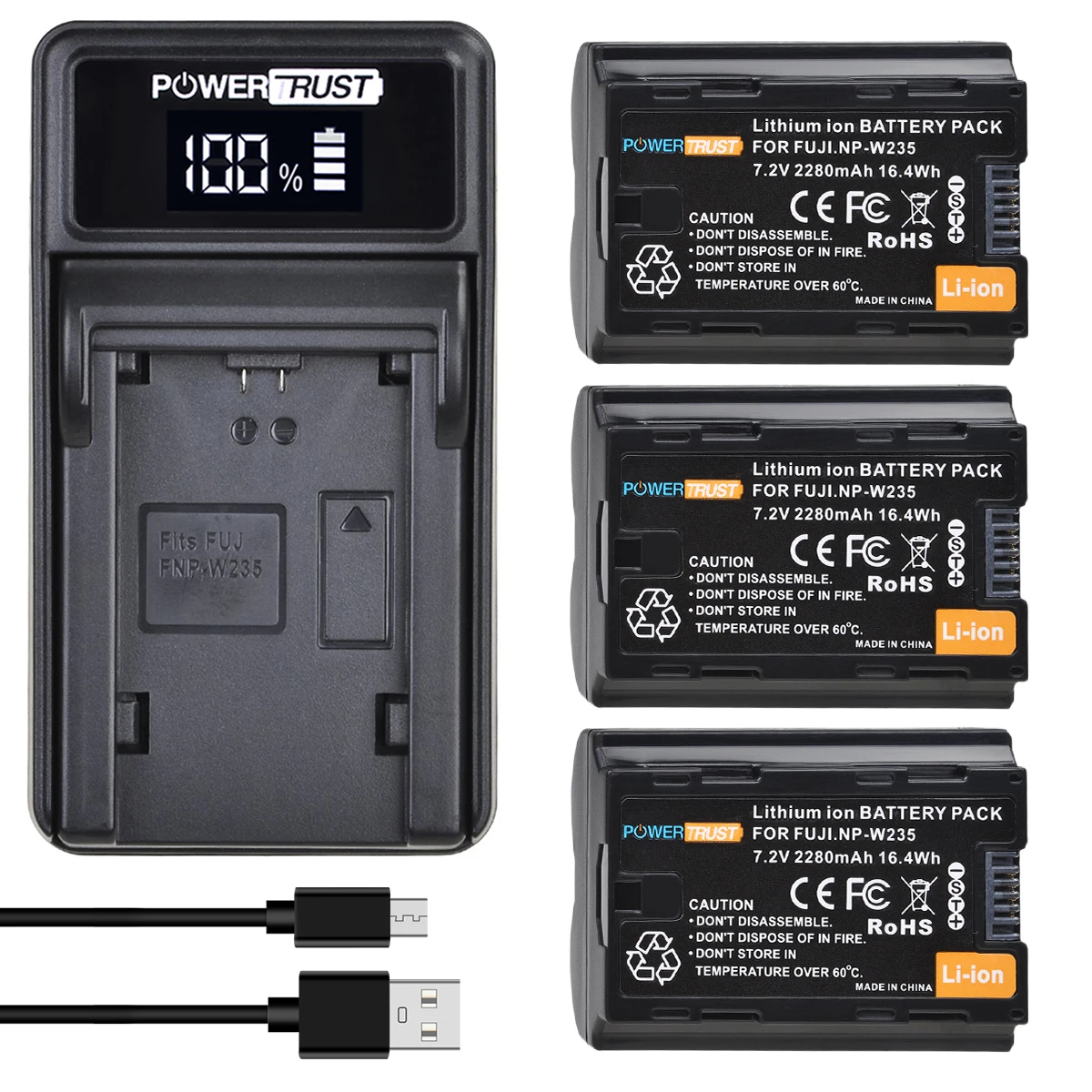 Rechargeable 2280mAh NP-W235 NPW235 NP W235 Lithium Battery+Charger for Fujifilm Fuji X-T4, XT4,X-T5,X-H2 X-H2S GFX 100S Camera
Rechargeable 2280mAh NP-W235 NPW235 NP W235 Lithium Battery+Charger for Fujifilm Fuji X-T4, XT4,X-T5,X-H2 X-H2S GFX 100S Camera