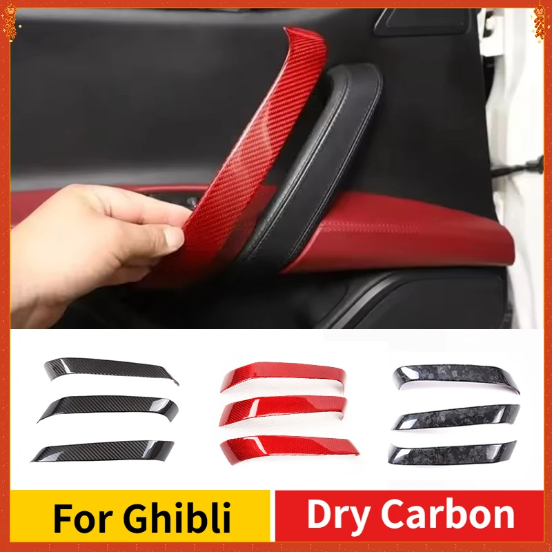 For Maserati Ghibli Real Dry Carbon Fiber 2014-2022 Black Door Armrest Cover Interior Decoration Modification Accessories
For Maserati Ghibli Real Dry Carbon Fiber 2014-2022 Black Door Armrest Cover Interior Decoration Modification Accessories