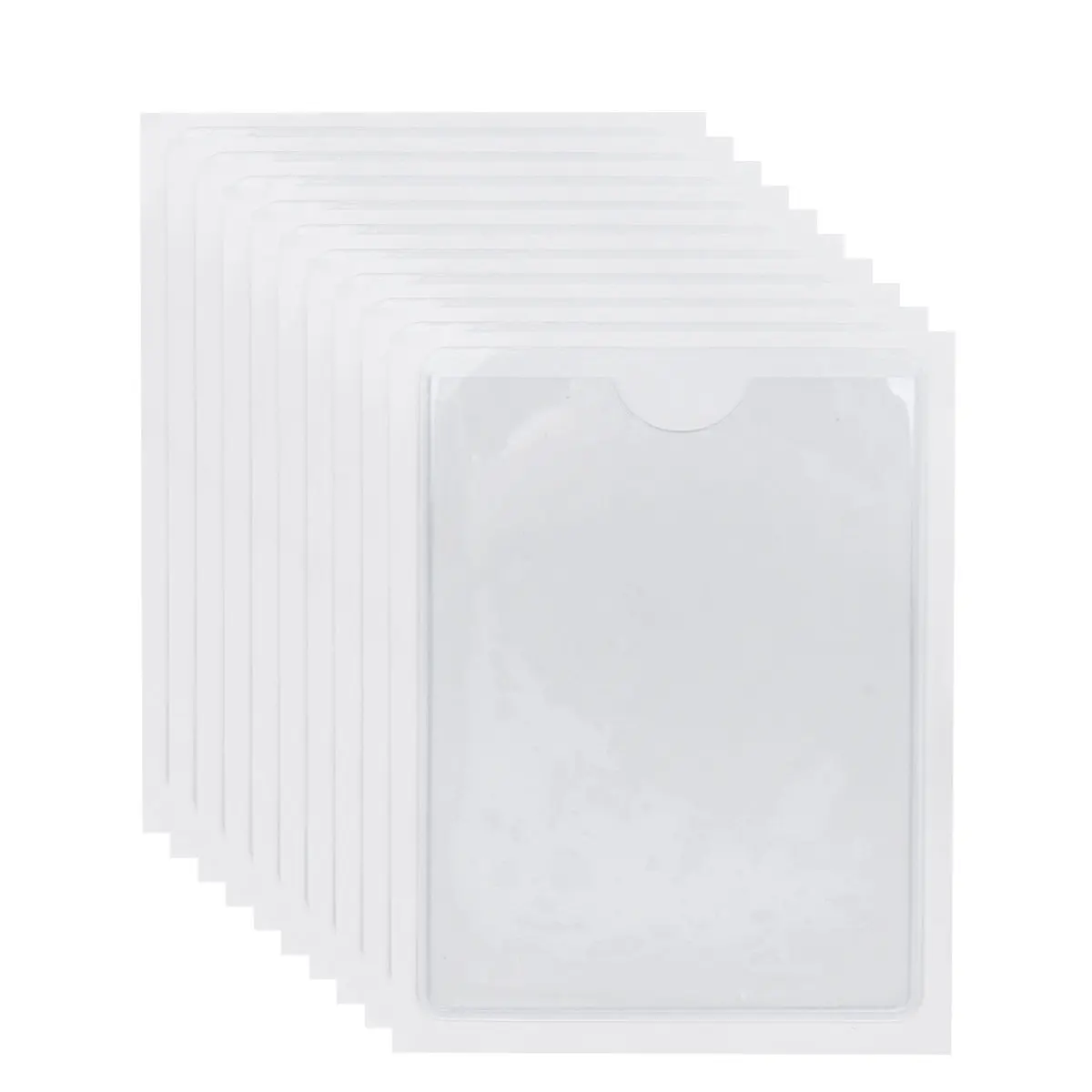 10Pcs Transparent PVC Label Holders Self-Adhesive Badge Covers for Organizing Cards Permits Office School Home Use
10Pcs Transparent PVC Label Holders Self-Adhesive Badge Covers for Organizing Cards Permits Office School Home Use