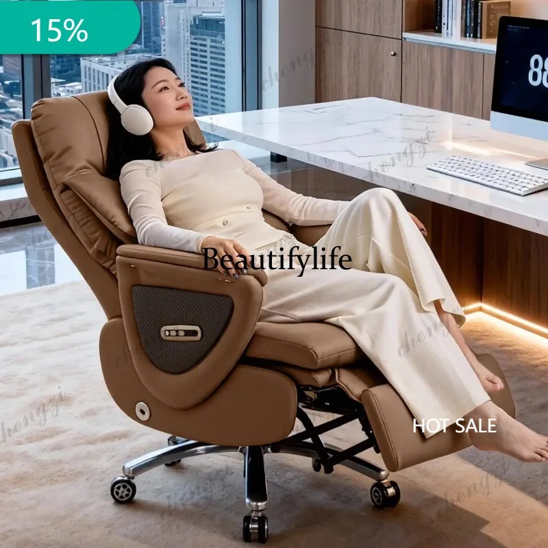 M182 Luxury Massage Executive Chair with Genuine Leather - Ergonomic Office Desk Chair for Prolonged Sitting Comfort Furniture
M182 Luxury Massage Executive Chair with Genuine Leather - Ergonomic Office Desk Chair for Prolonged Sitting Comfort Furniture