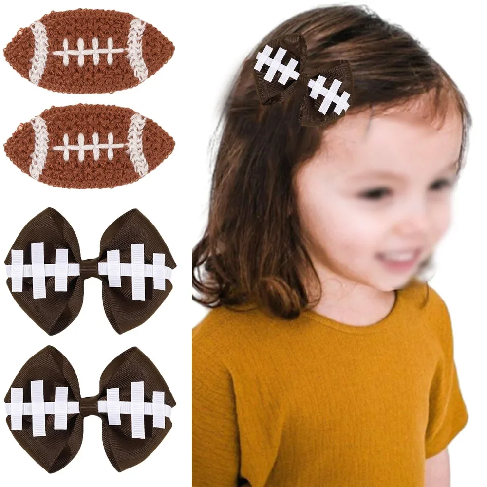 ncmama 2PCS Rugby Ribbon Bows Hairpins for Kids Girls Knitted Rugby Bb Clips Cute Handmade Barrettes Fashion Hair Accessories
ncmama 2PCS Rugby Ribbon Bows Hairpins for Kids Girls Knitted Rugby Bb Clips Cute Handmade Barrettes Fashion Hair Accessories