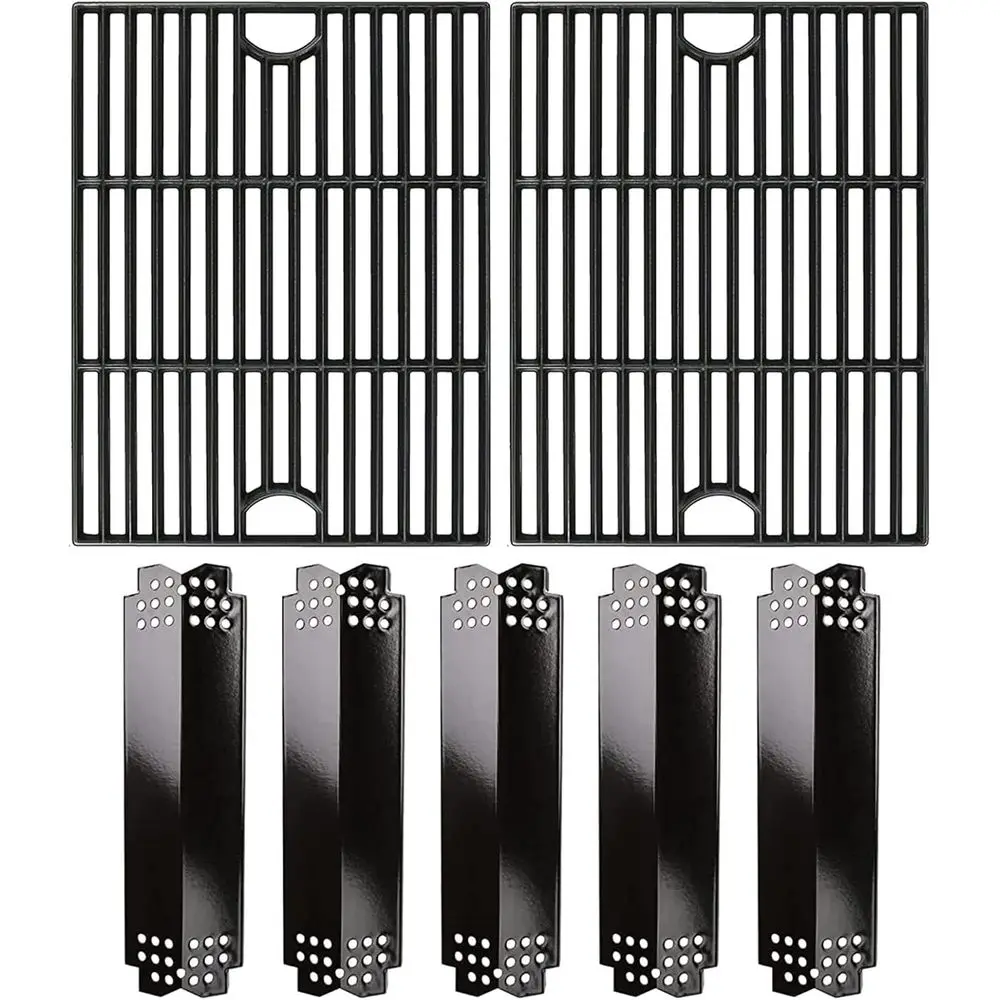 4 Burner Gas Grill with Porcelain Steel Heat Plate and Cast Iron Grates, 13 x 17
4 Burner Gas Grill with Porcelain Steel Heat Plate and Cast Iron Grates, 13 x 17
