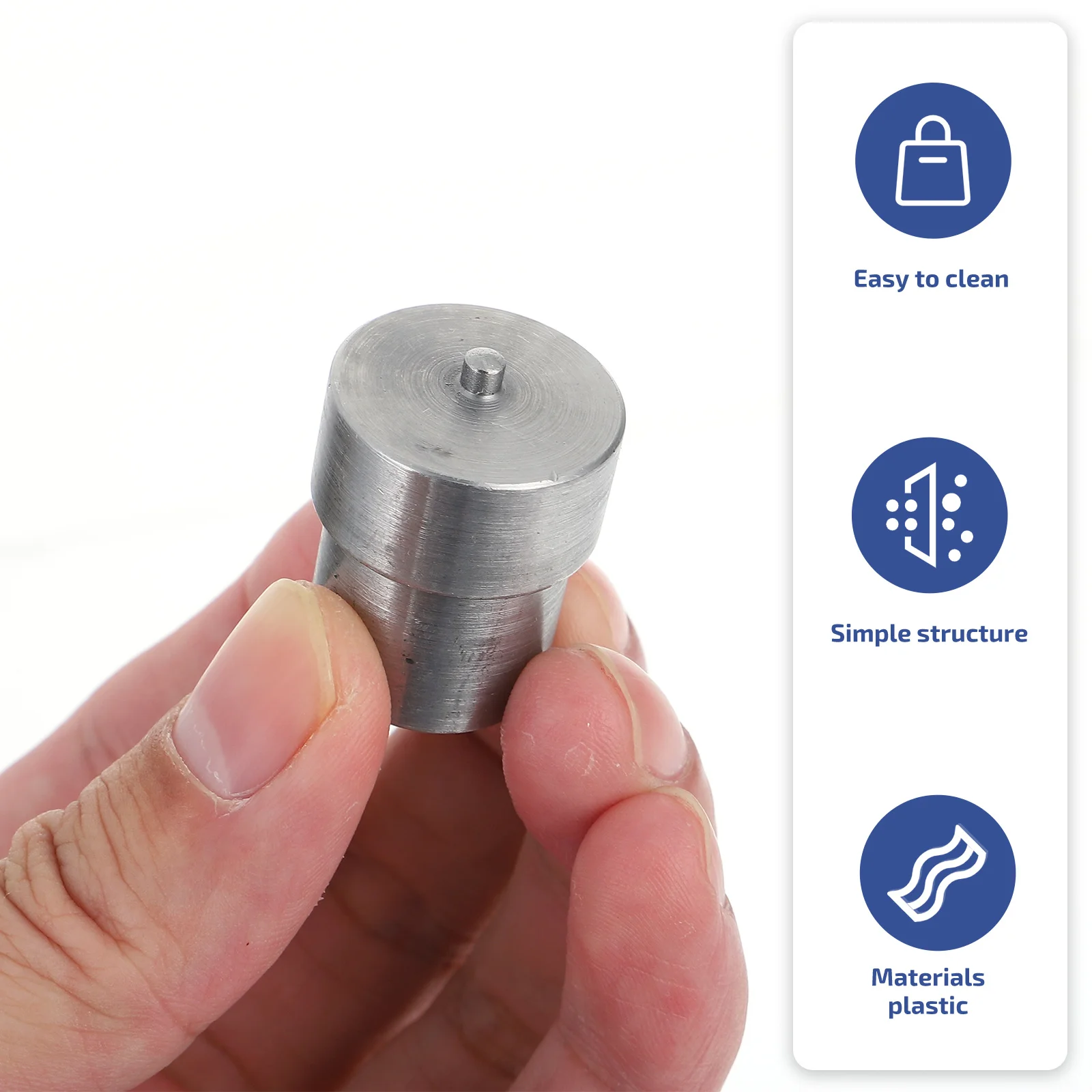 4pcs Snaps Fastener Tool Mould Hand Press Machine Setter Steel Snap Button Tool Metal Grommet Spring Snap Fastener Die Press 
4pcs Snaps Fastener Tool Mould Hand Press Machine Setter Steel Snap Button Tool Metal Grommet Spring Snap Fastener Die Press