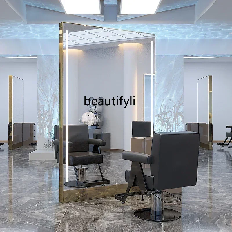 Dressing Table for Hair Salon Salon Mirror with Lamp Floor Mirror Double-Sided Hair Cutting Mirror
Dressing Table for Hair Salon Salon Mirror with Lamp Floor Mirror Double-Sided Hair Cutting Mirror