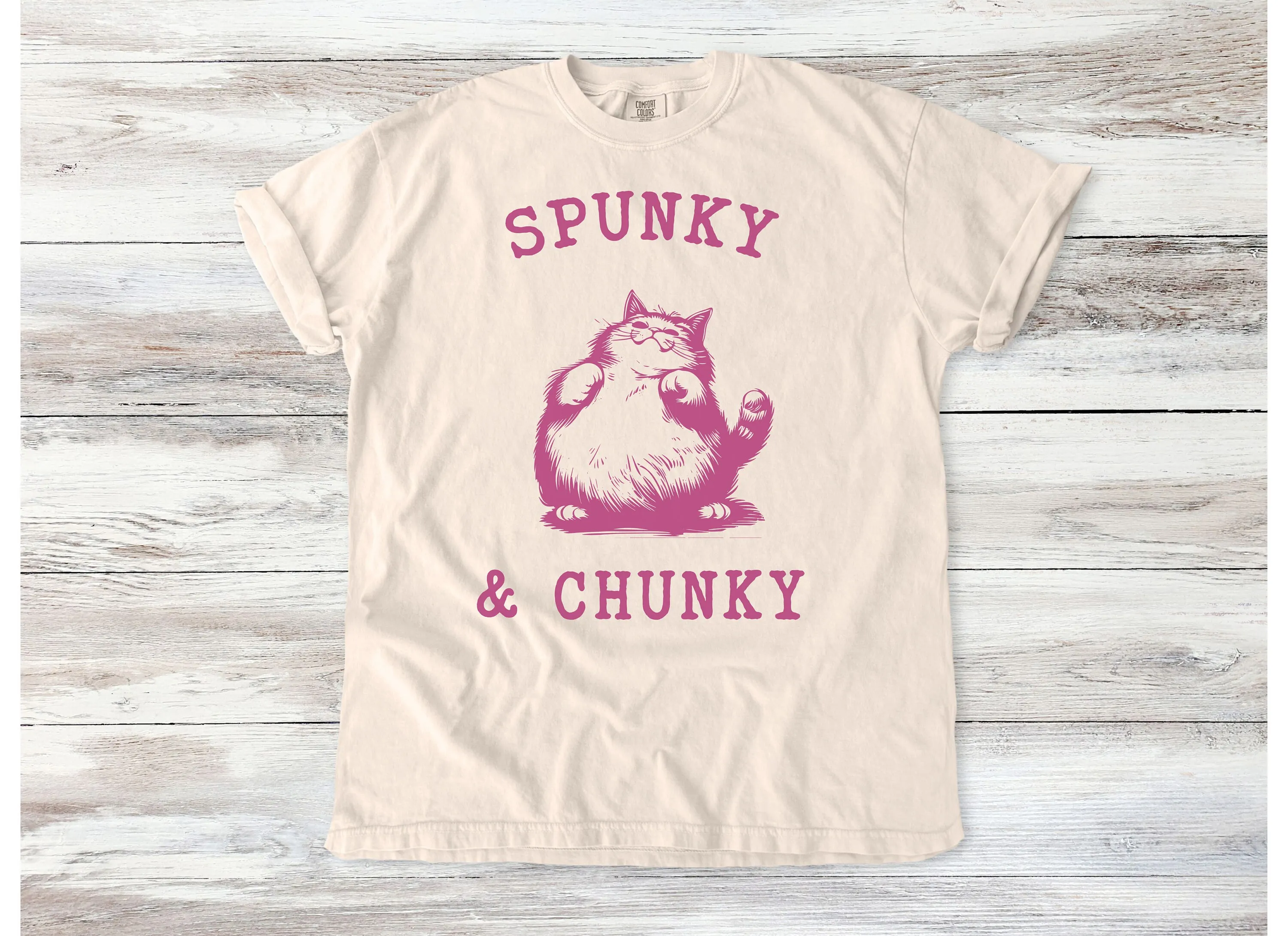 Spunky Chunky Cat T Shirt Funny Adorable Lover Cute Design Humorous Feline EnthusiasT Whimsical
Spunky Chunky Cat T Shirt Funny Adorable Lover Cute Design Humorous Feline EnthusiasT Whimsical
