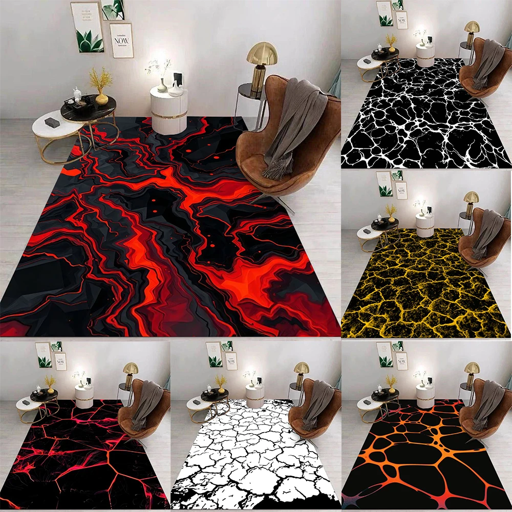 Lava Crack Pattern Carpet Various Styles With Red Orange Glowing Crackle Designs Non Slip Rug For Living Room Decor
Lava Crack Pattern Carpet Various Styles With Red Orange Glowing Crackle Designs Non Slip Rug For Living Room Decor
