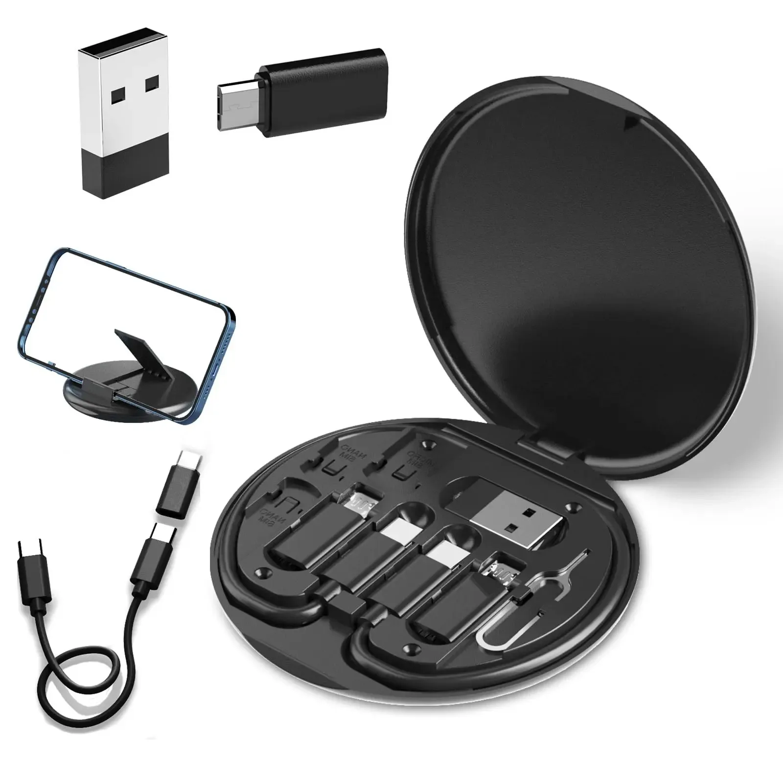 Multifunctional USB Data Cable Set Storage Box with Multi USB Charging Adapter Cable Kit Usb To Type C Usb Adapter
Multifunctional USB Data Cable Set Storage Box with Multi USB Charging Adapter Cable Kit Usb To Type C Usb Adapter